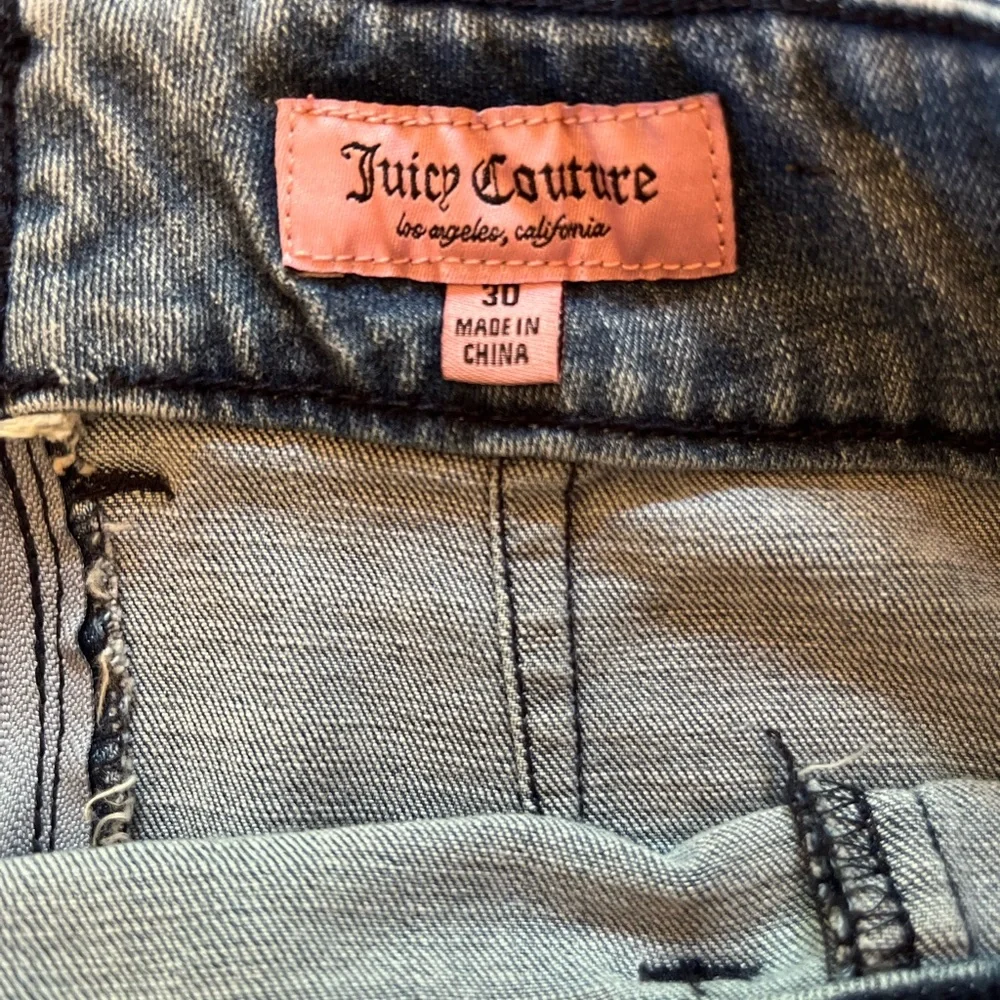 NWT Juicy Couture Belted Denim Front Slit Cargo Midi Skirt, 10/30